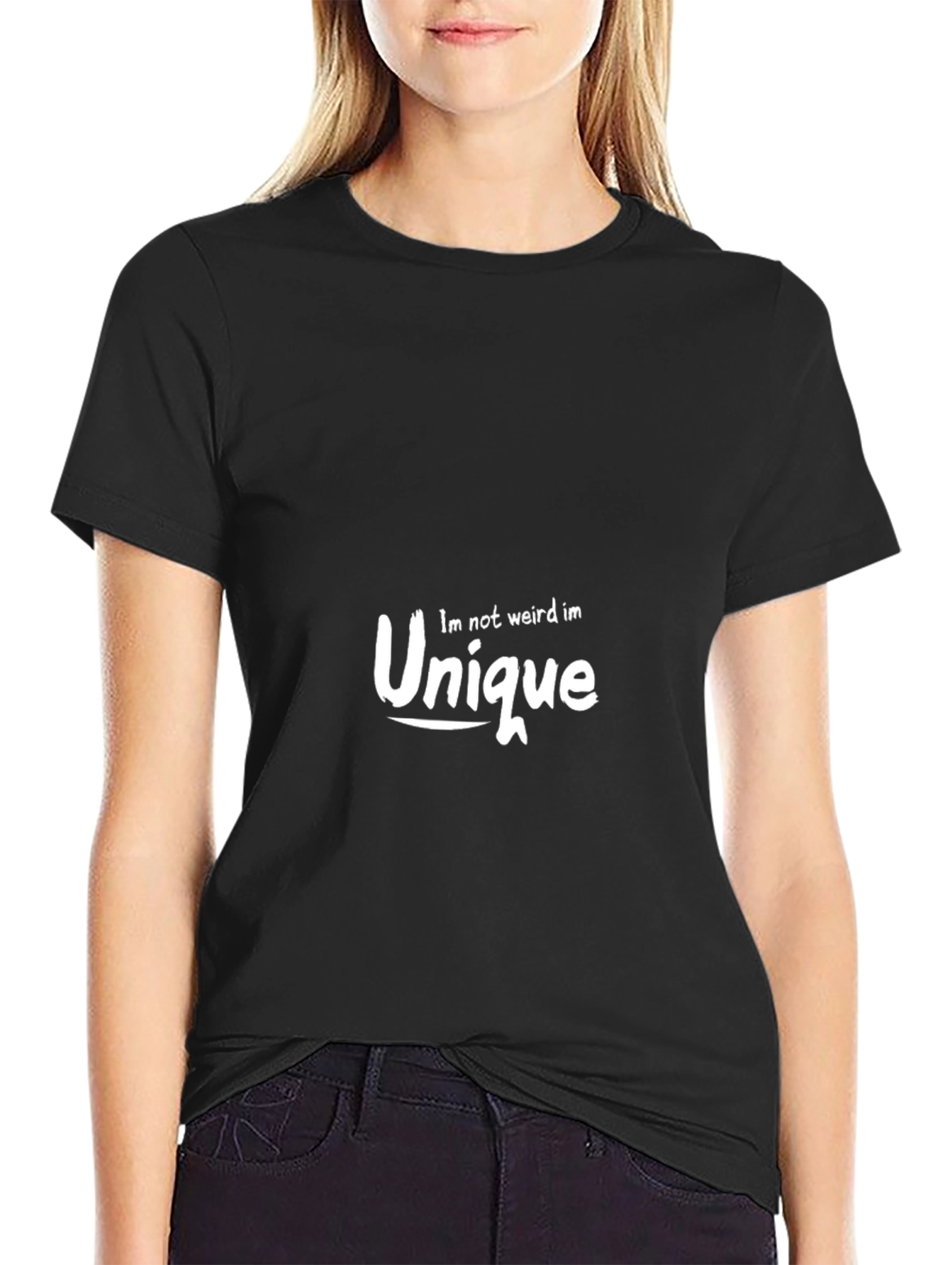 Unique Graphic Tee - Black Casual T-Shirt