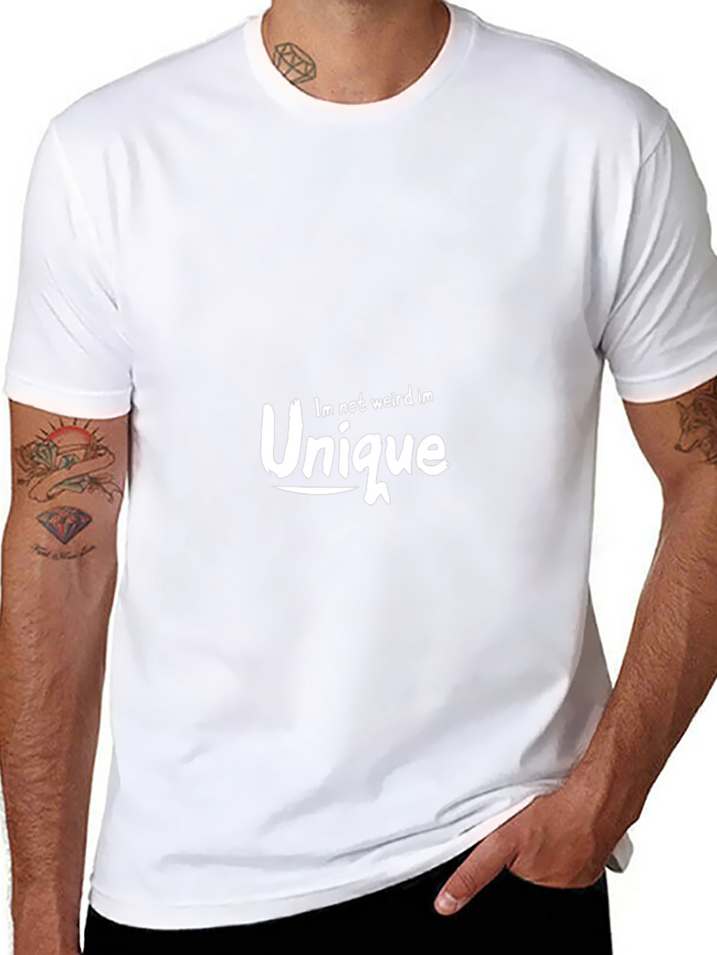 Unique Graphic Tee - Black Casual T-Shirt