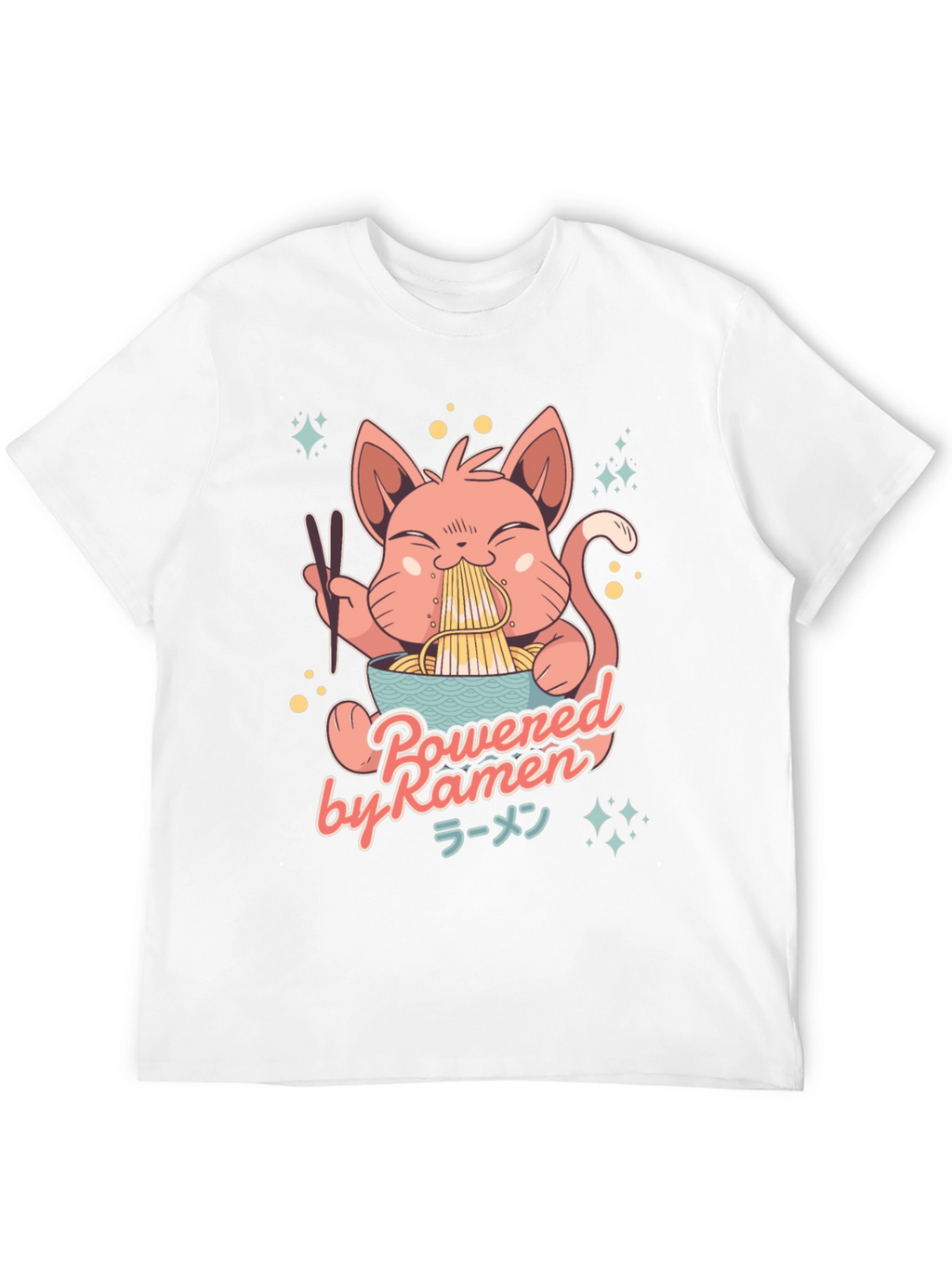 Ramen Cat Graphic T-Shirt