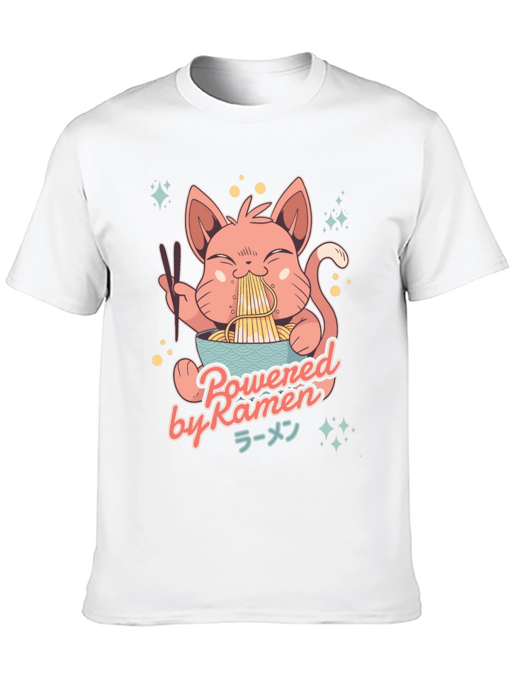 Ramen Cat Graphic T-Shirt