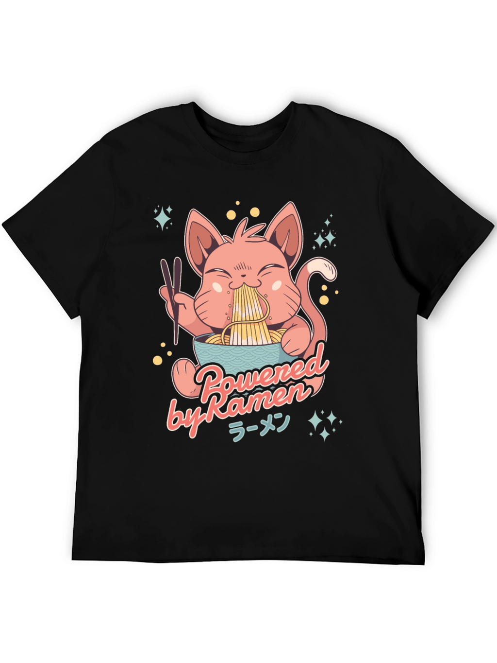 Ramen Cat Graphic T-Shirt
