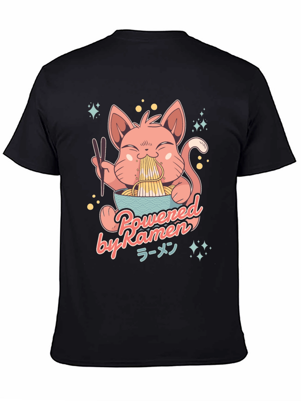 Ramen Cat Graphic T-Shirt
