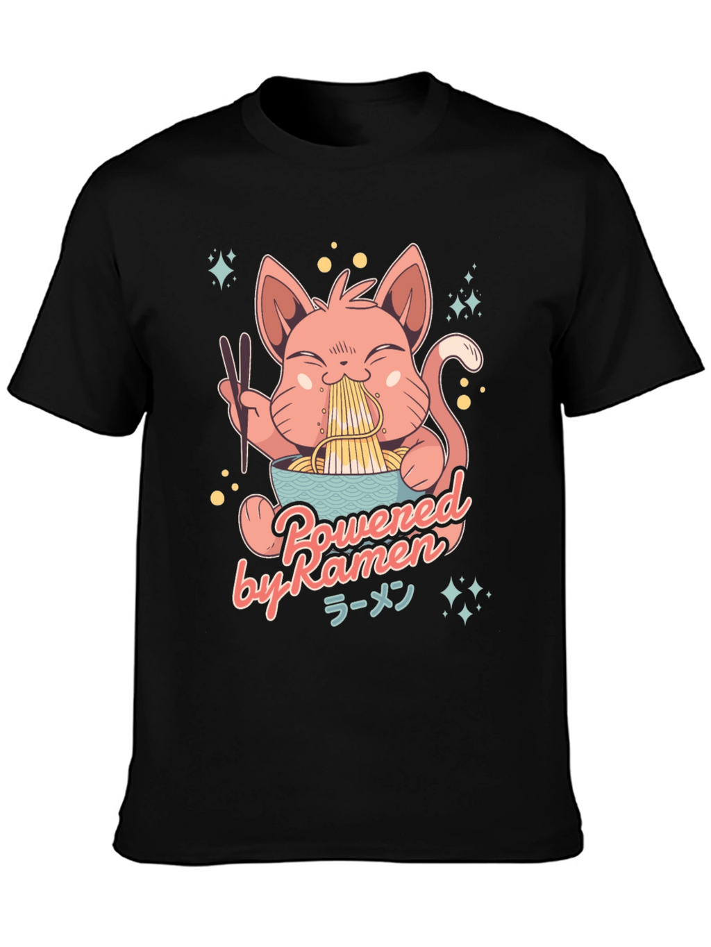 Ramen Cat Graphic T-Shirt