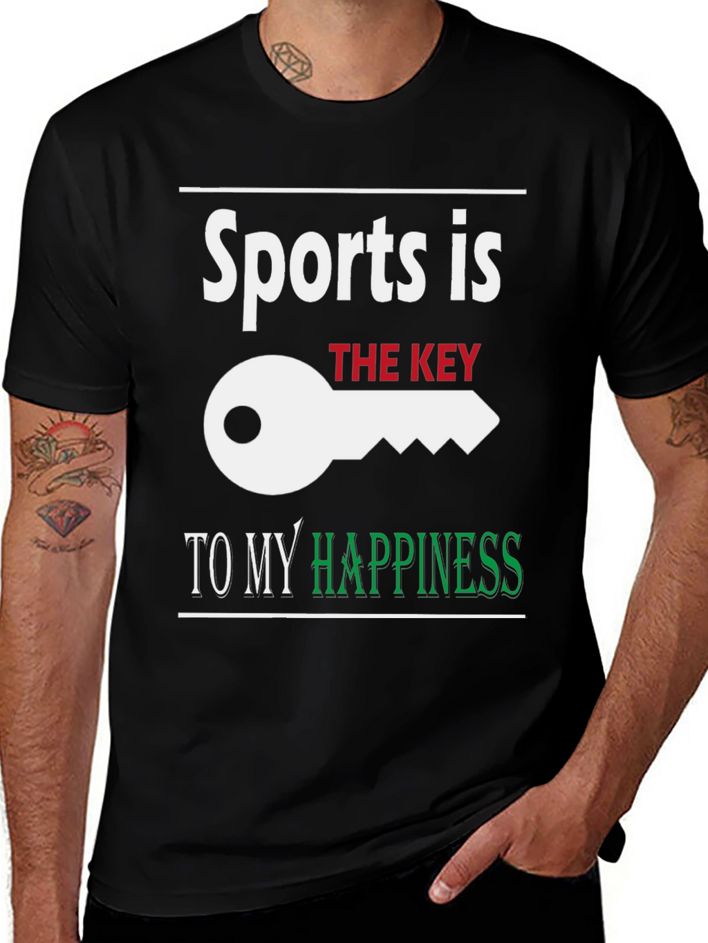 Sports is the Key to My Happiness T-Shirt