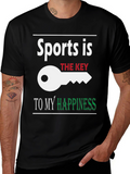 Sports is the Key to My Happiness T-Shirt