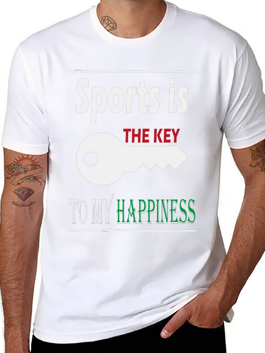 Sports is the Key to My Happiness T-Shirt