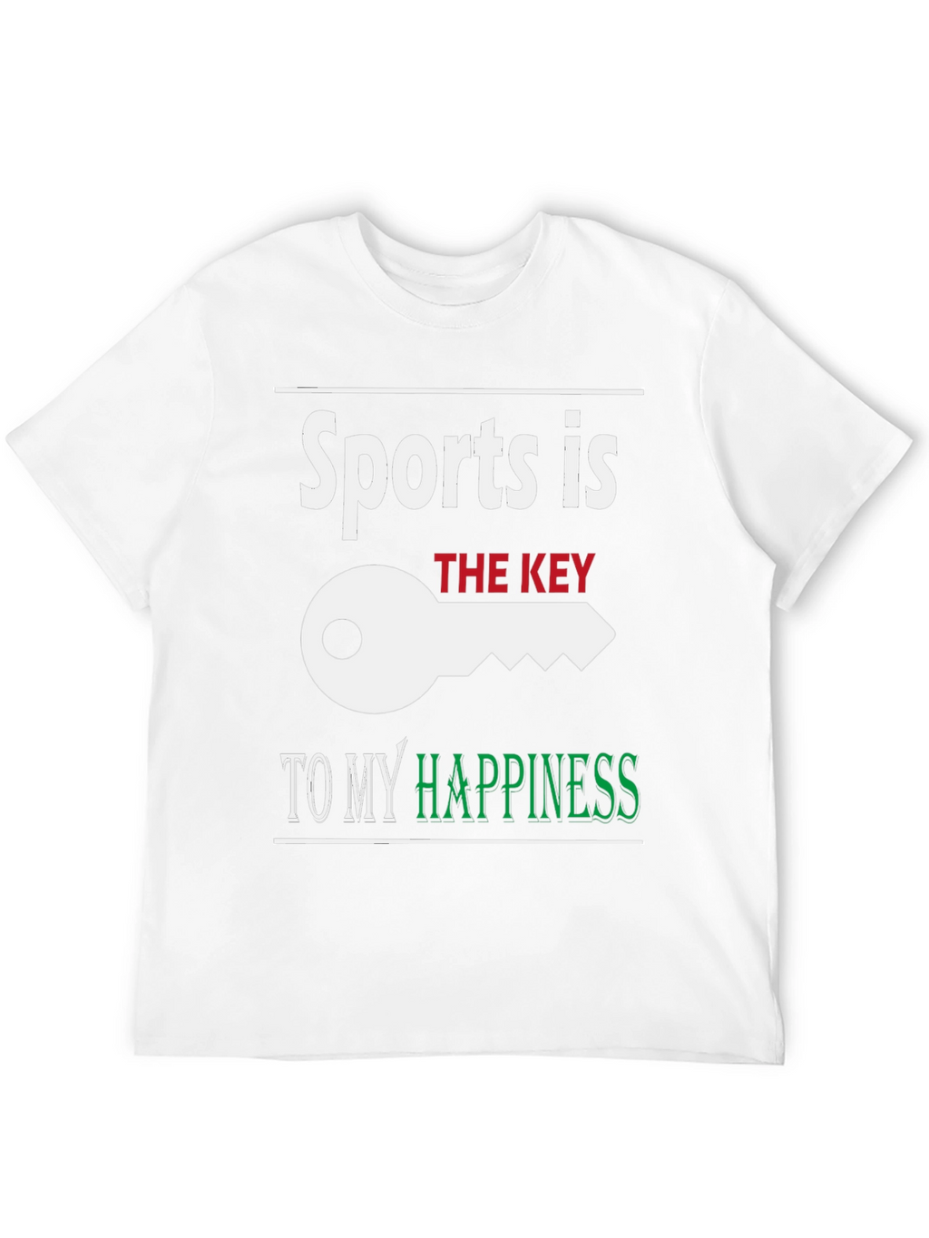 Sports is the Key to My Happiness T-Shirt