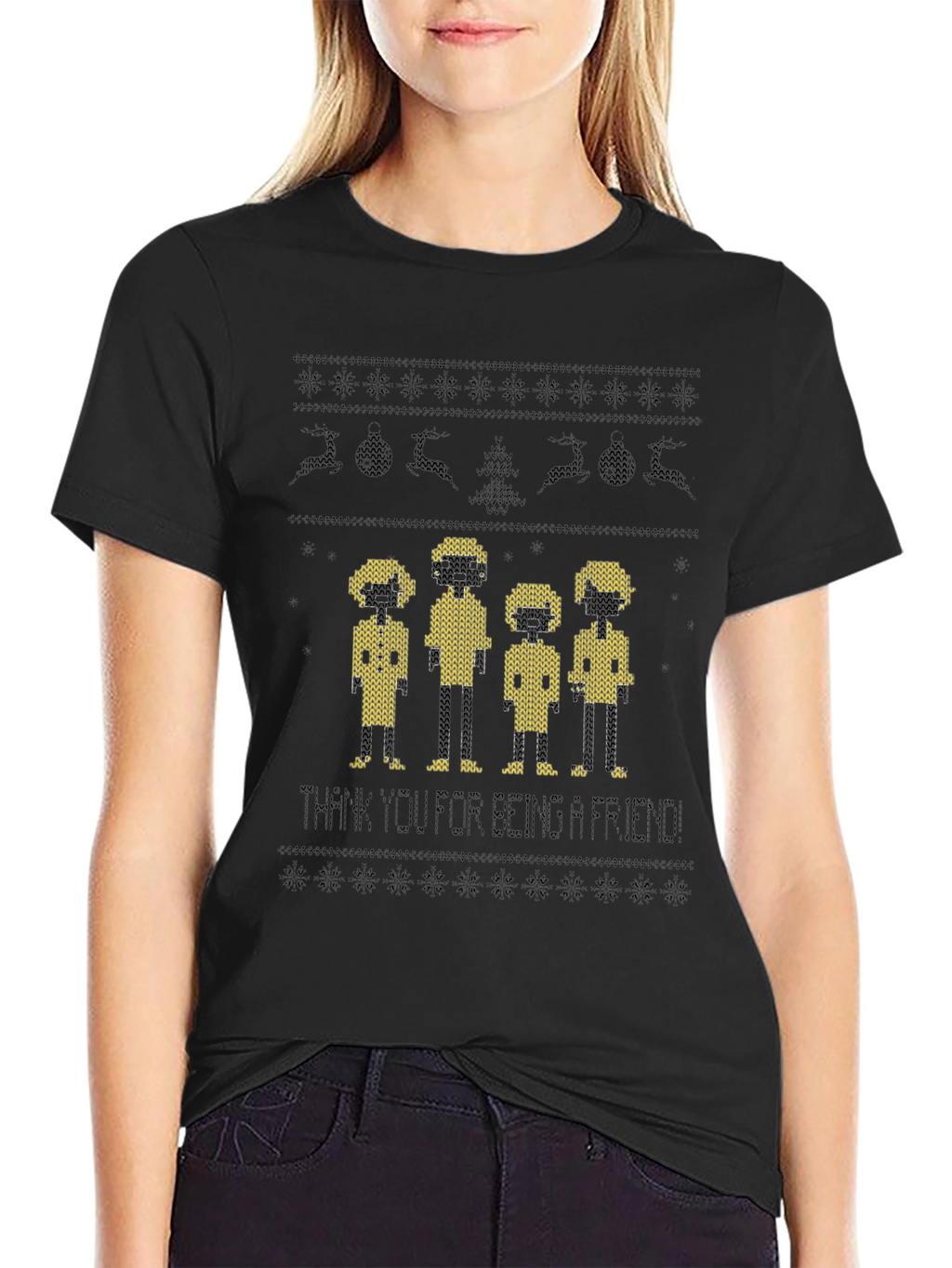Friends Ugly Christmas Sweater T-Shirt