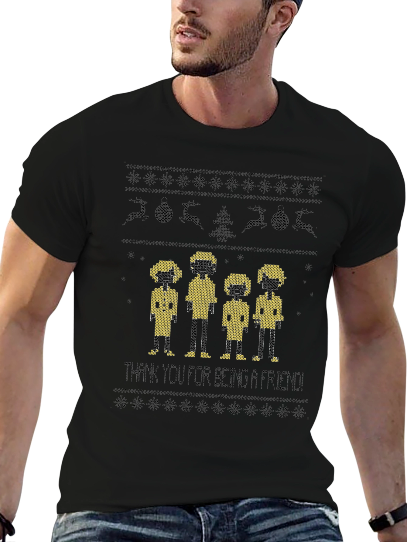 Friends Ugly Christmas Sweater T-Shirt