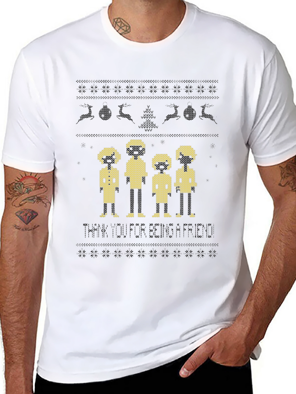 Friends Ugly Christmas Sweater T-Shirt