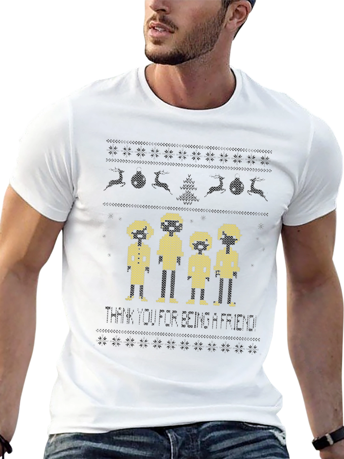 Friends Ugly Christmas Sweater T-Shirt