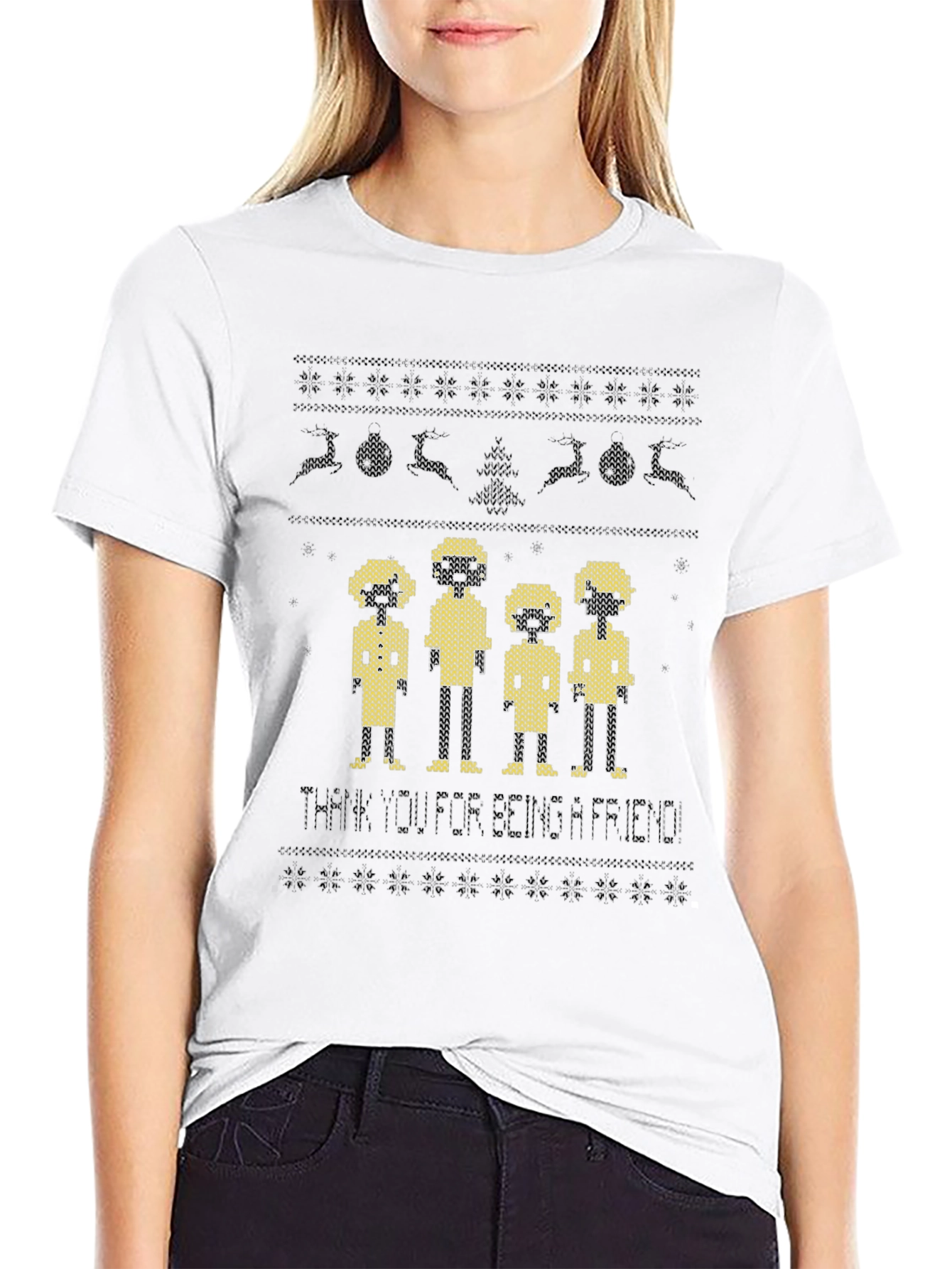 Friends Ugly Christmas Sweater T-Shirt