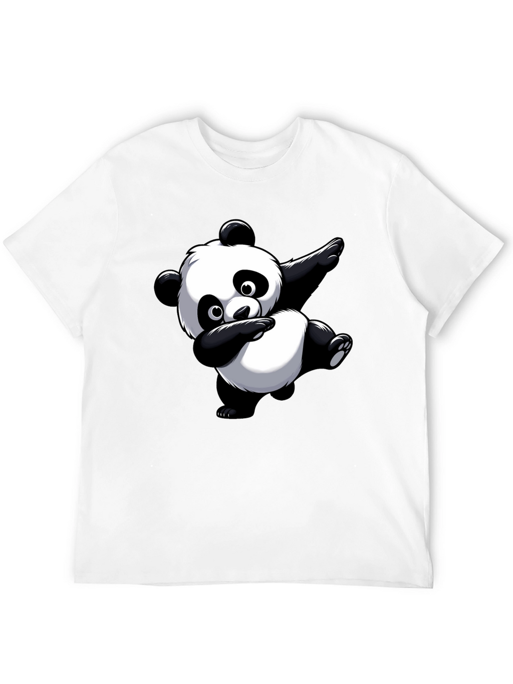 Dabbing Panda Graphic Tee - Black