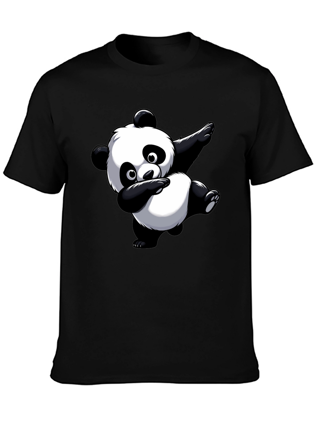 Dabbing Panda Graphic Tee - Black