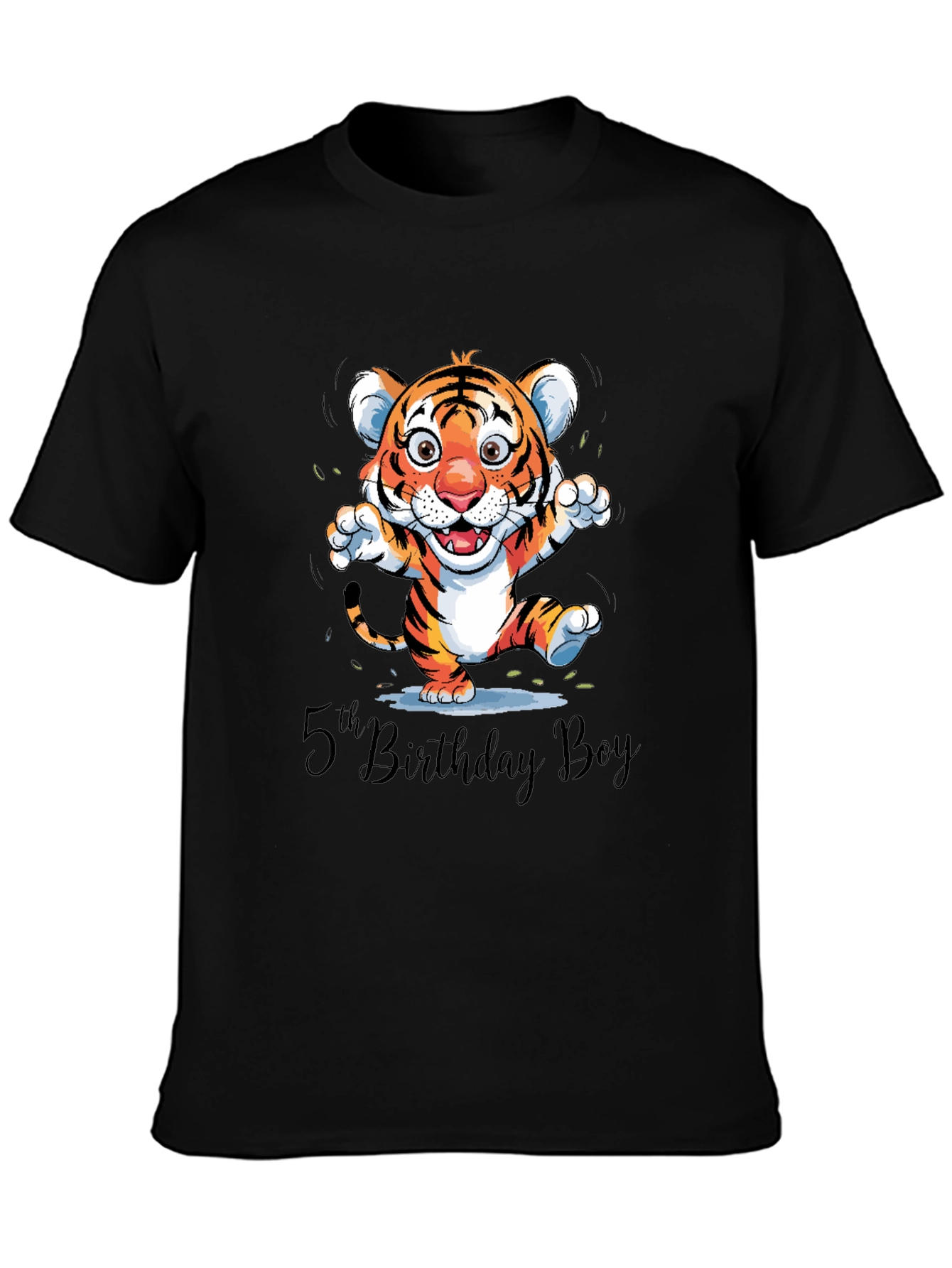 5th Birthday Boy Tiger Cub T-Shirt