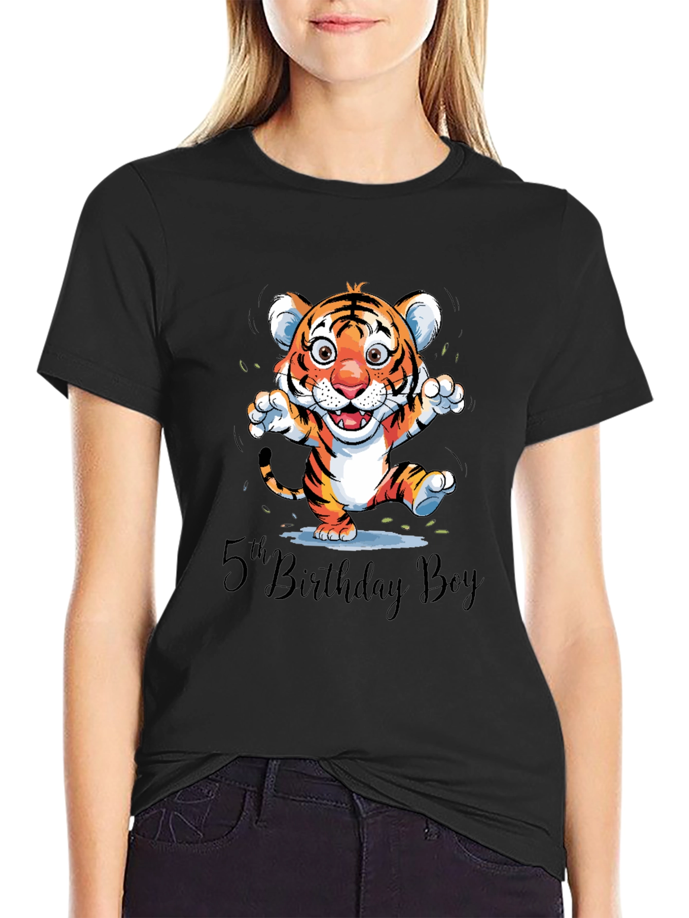 5th Birthday Boy Tiger Cub T-Shirt