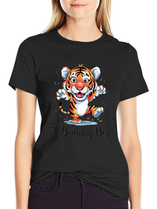 5th Birthday Boy Tiger Cub T-Shirt