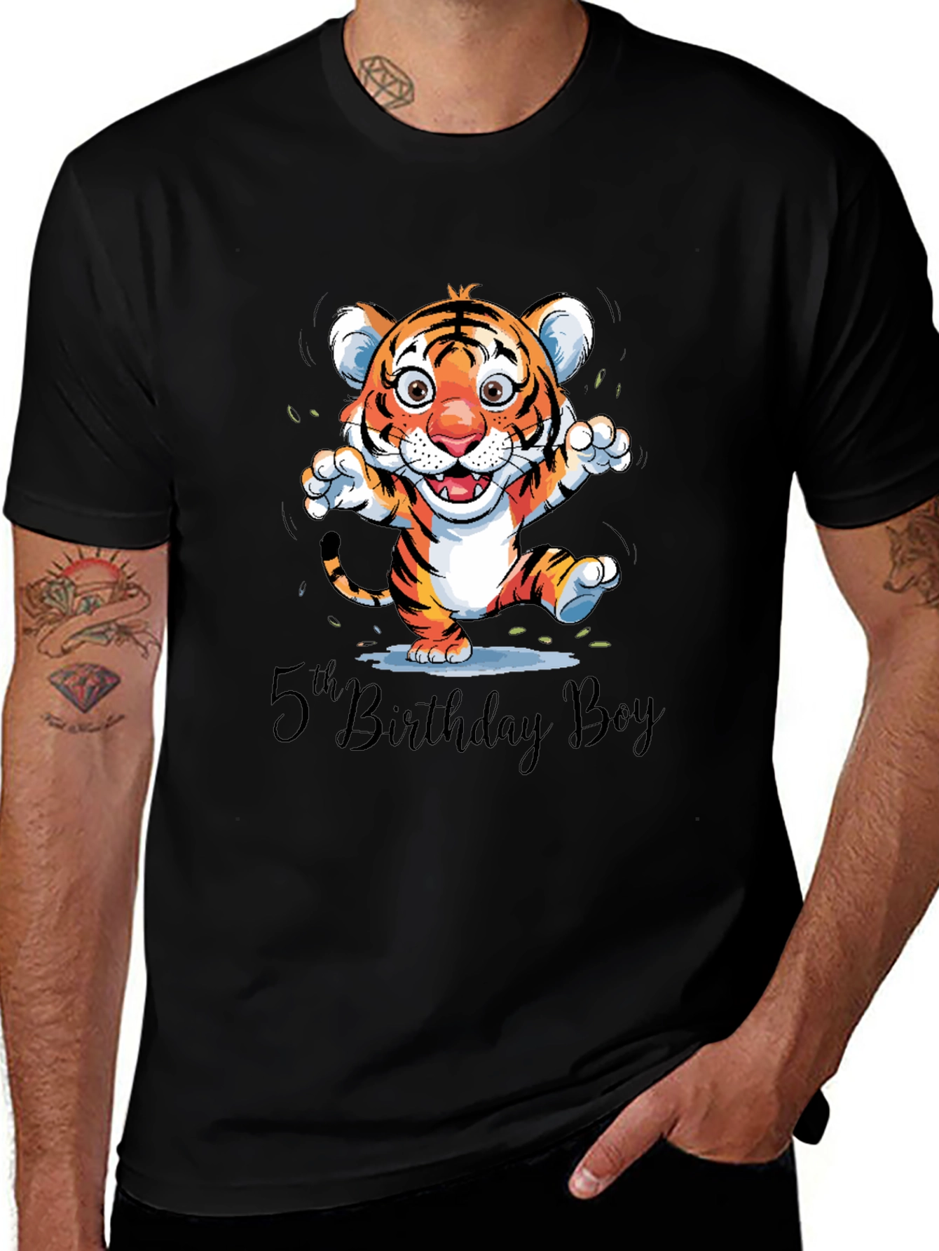 5th Birthday Boy Tiger Cub T-Shirt