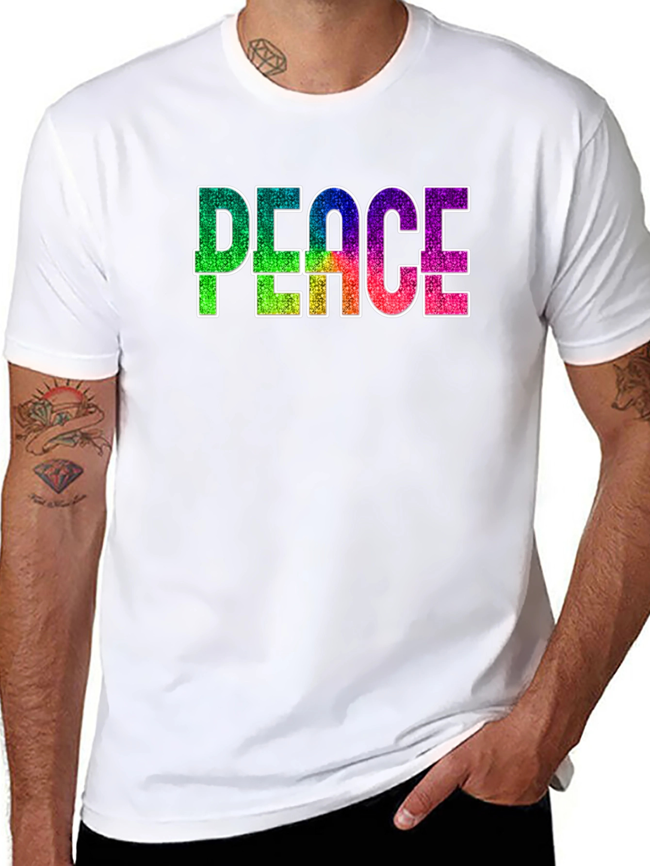 Peace Rainbow Graphic T-Shirt