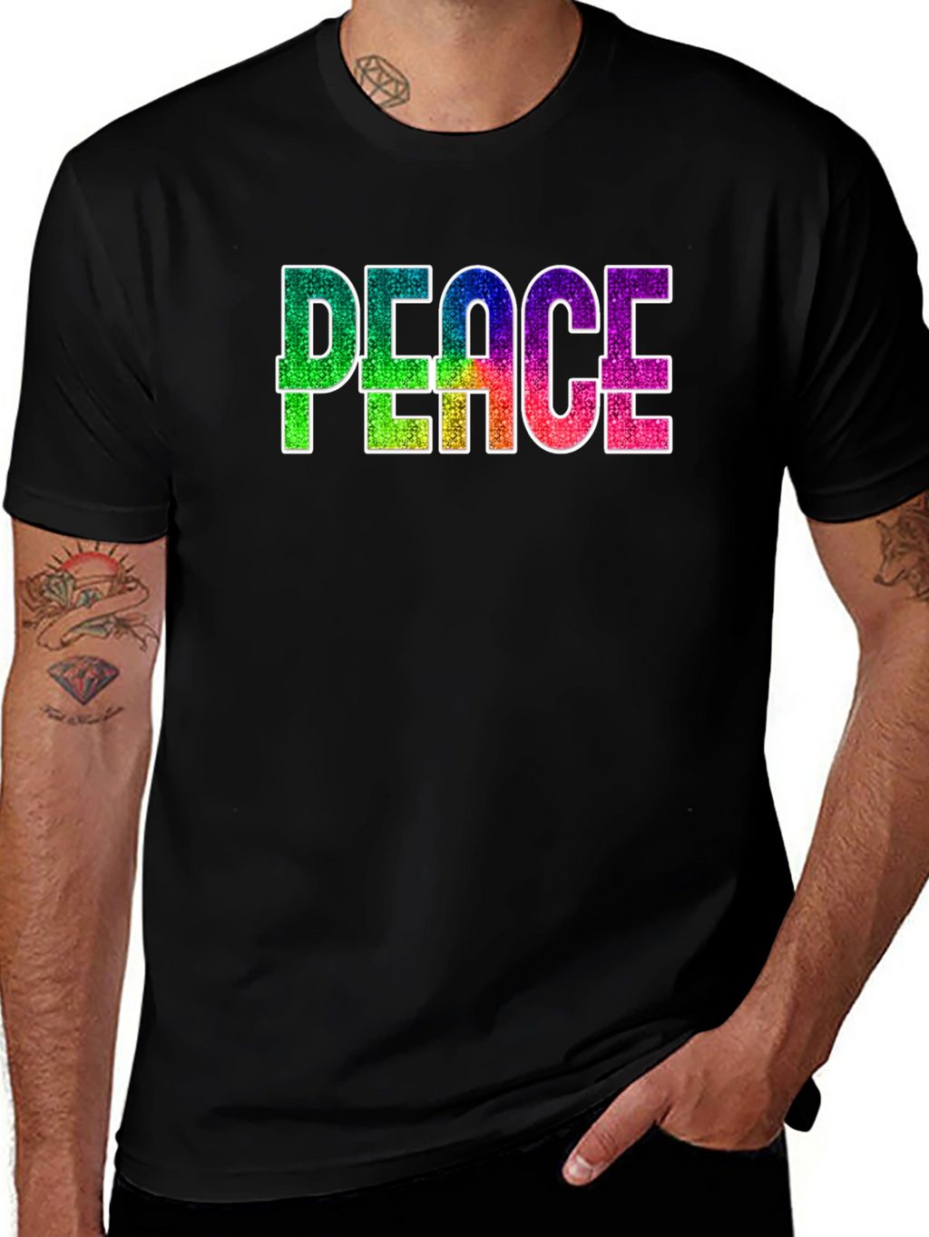 Peace Rainbow Graphic T-Shirt