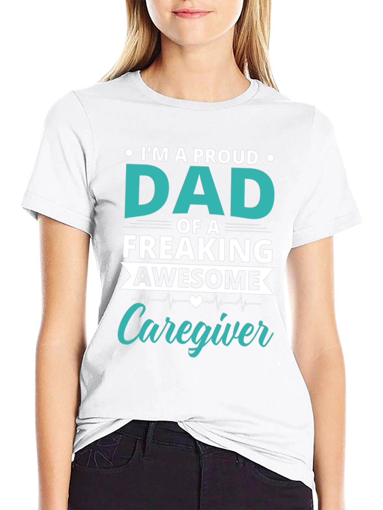 Proud Dad Caregiver Graphic T-Shirt