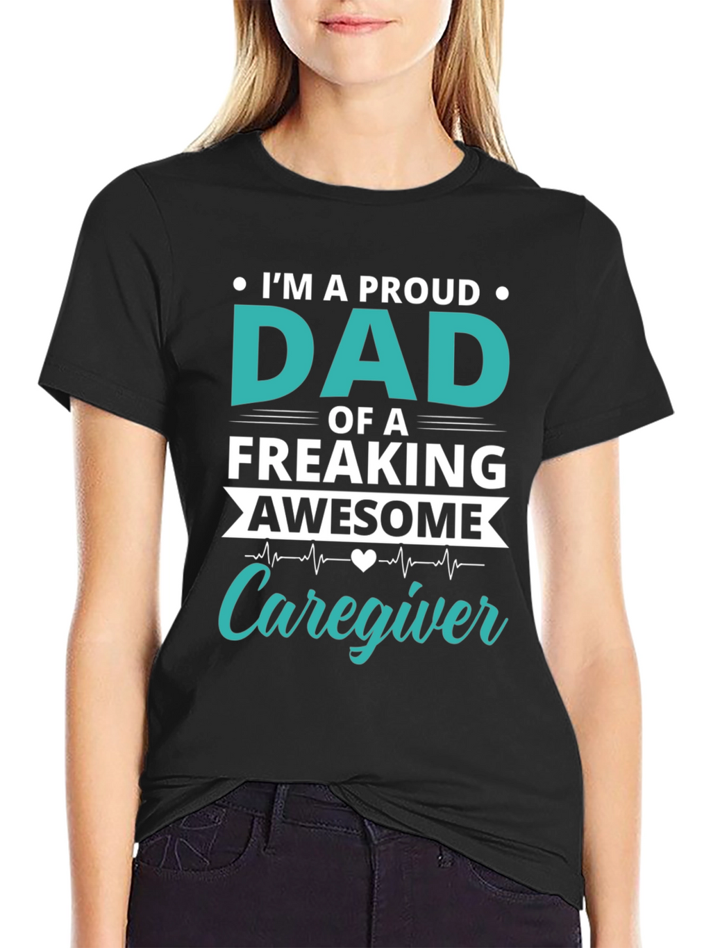 Proud Dad Caregiver Graphic T-Shirt