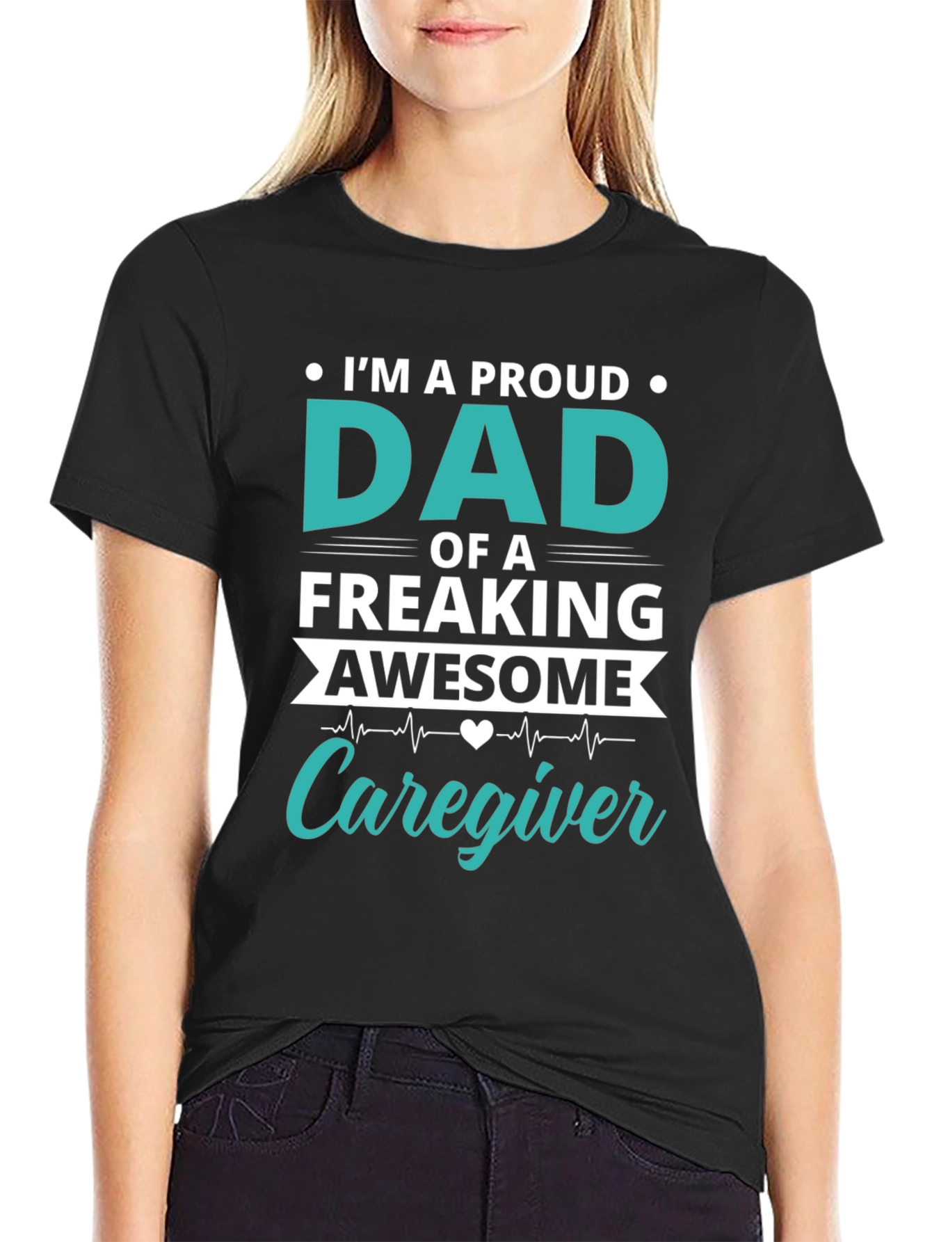 Proud Dad Caregiver Graphic T-Shirt