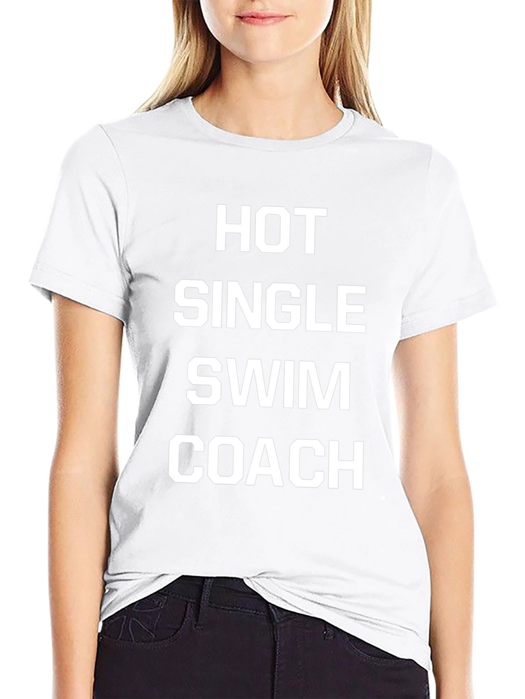 Hot Single Swim Coach T-Shirt - Novelty Graphic Tee