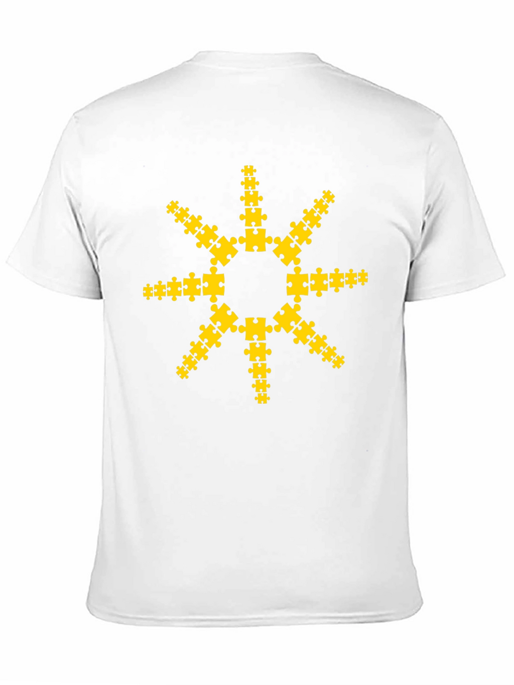 Puzzle Piece Sun Graphic T-Shirt