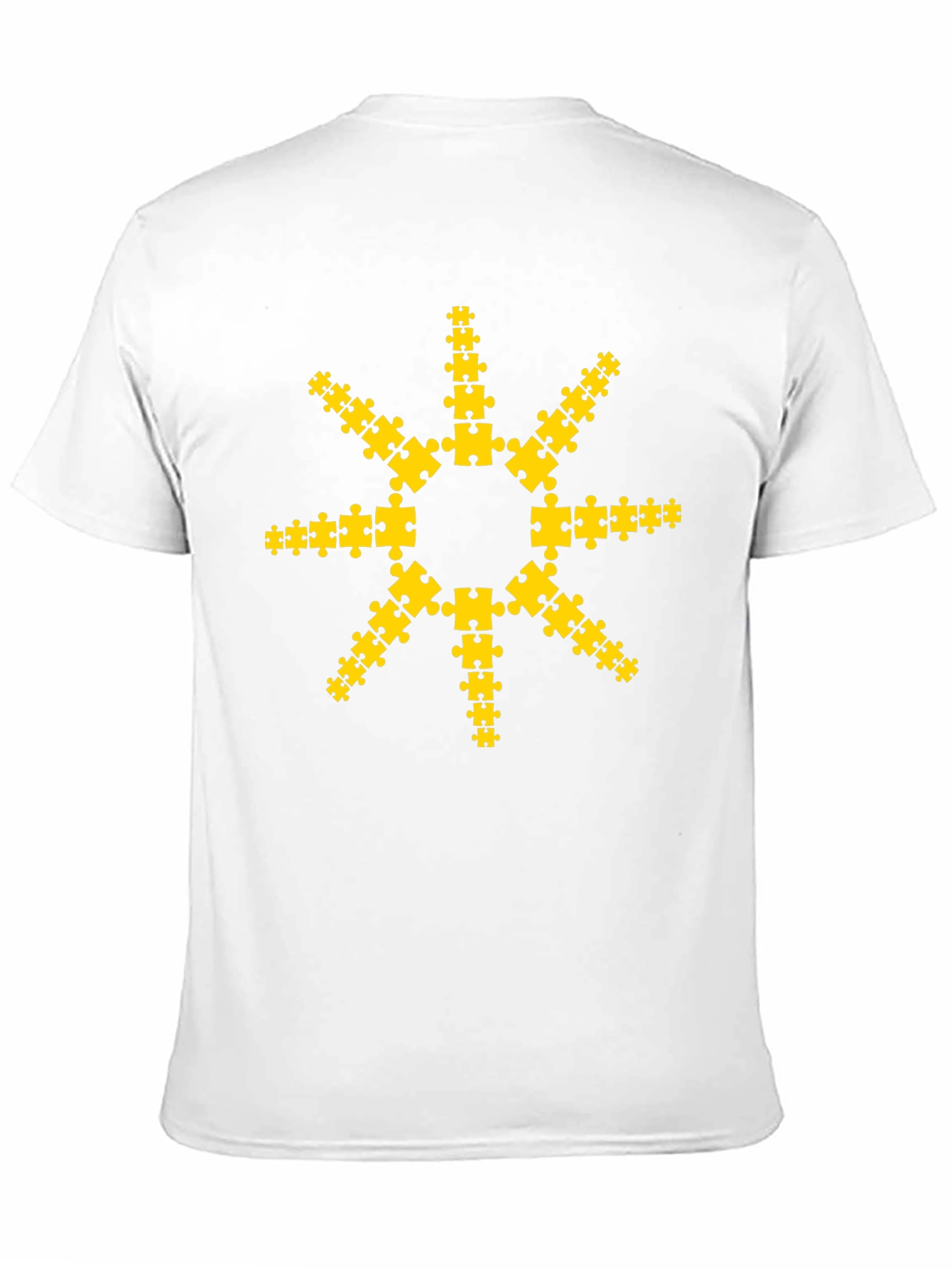Puzzle Piece Sun Graphic T-Shirt