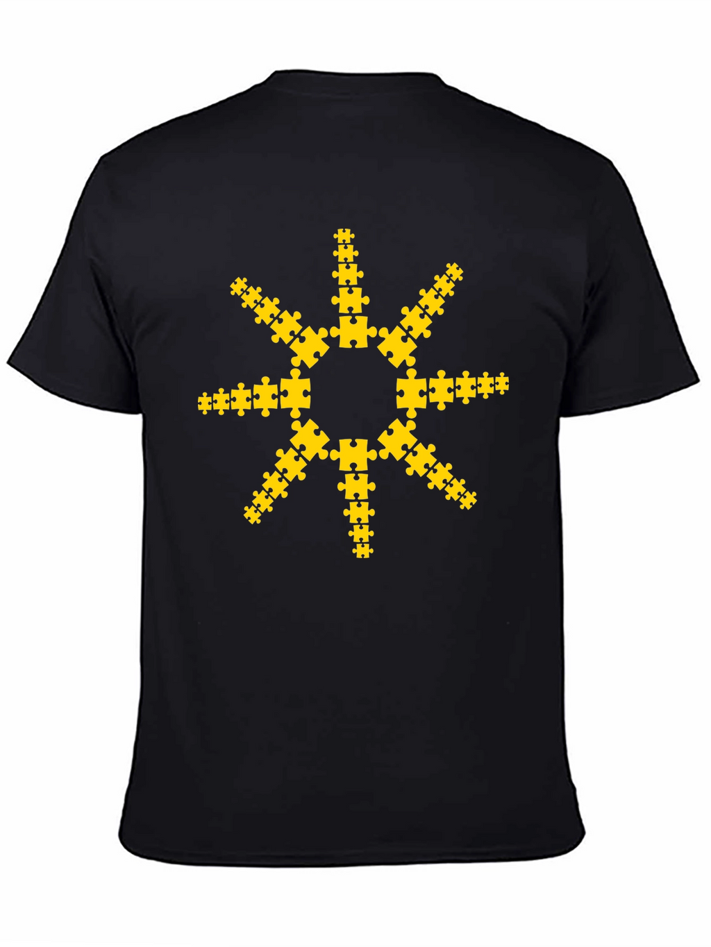 Puzzle Piece Sun Graphic T-Shirt