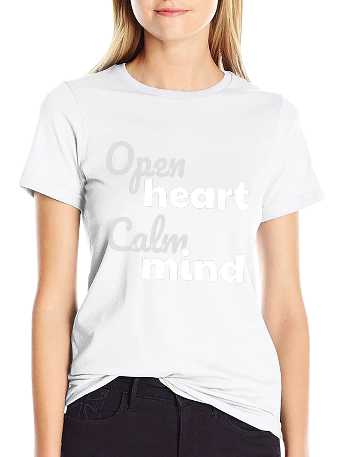 Open Heart Calm Mind Graphic T-Shirt