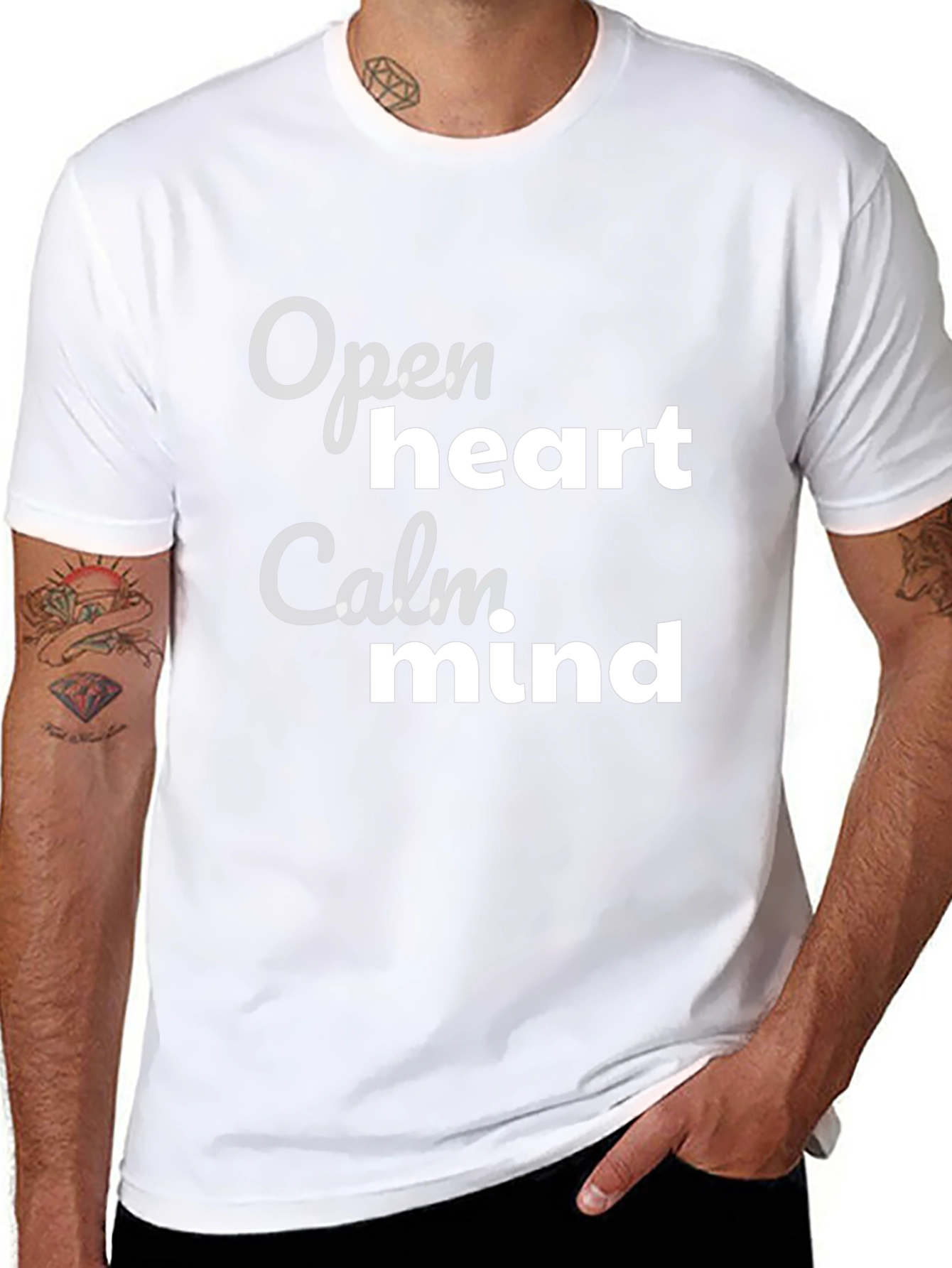Open Heart Calm Mind Graphic T-Shirt