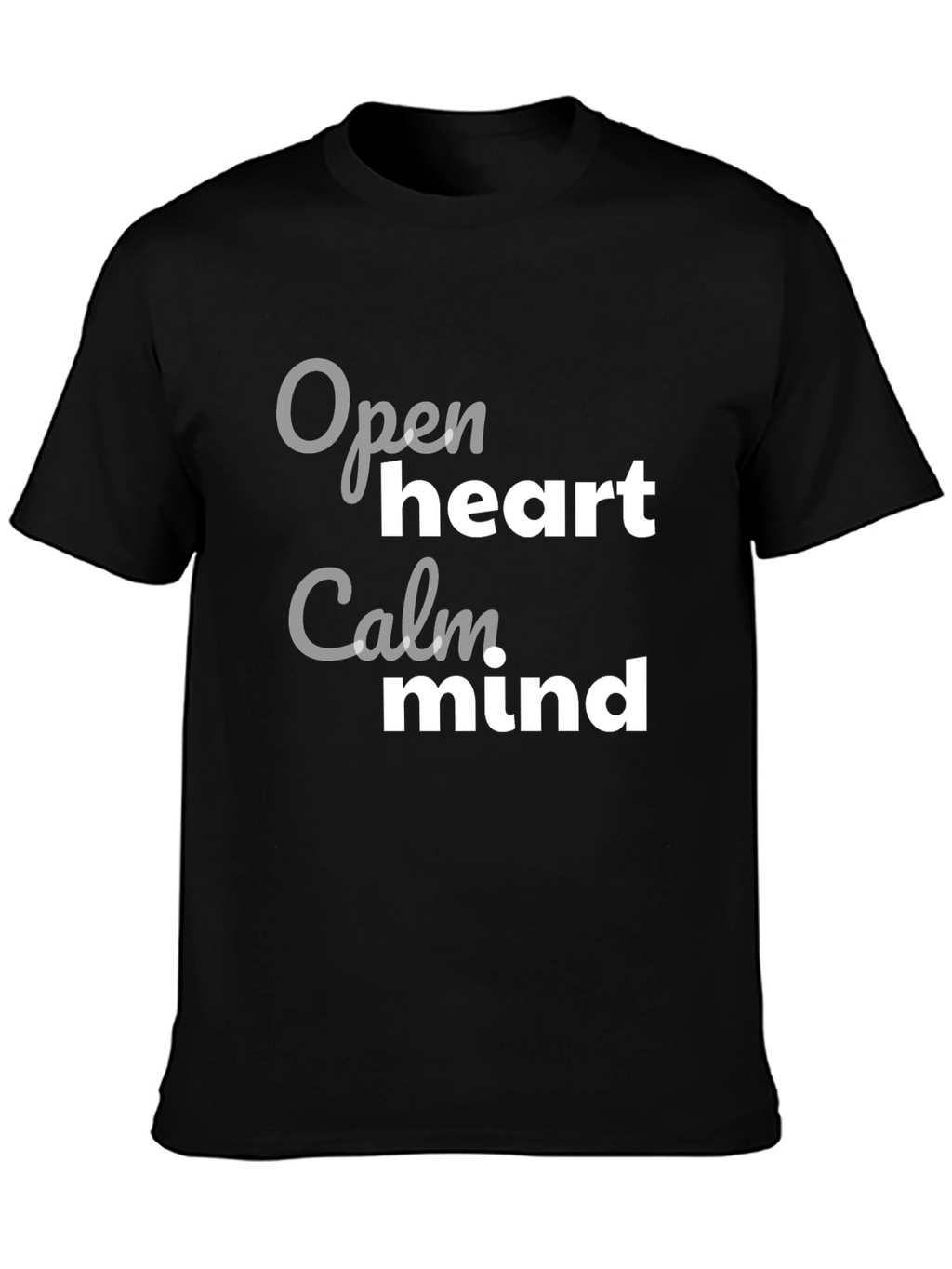 Open Heart Calm Mind Graphic T-Shirt