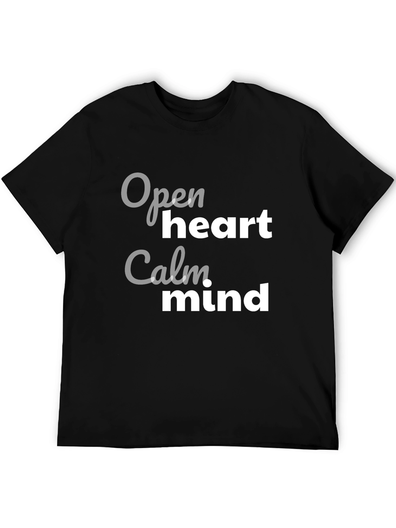 Open Heart Calm Mind Graphic T-Shirt