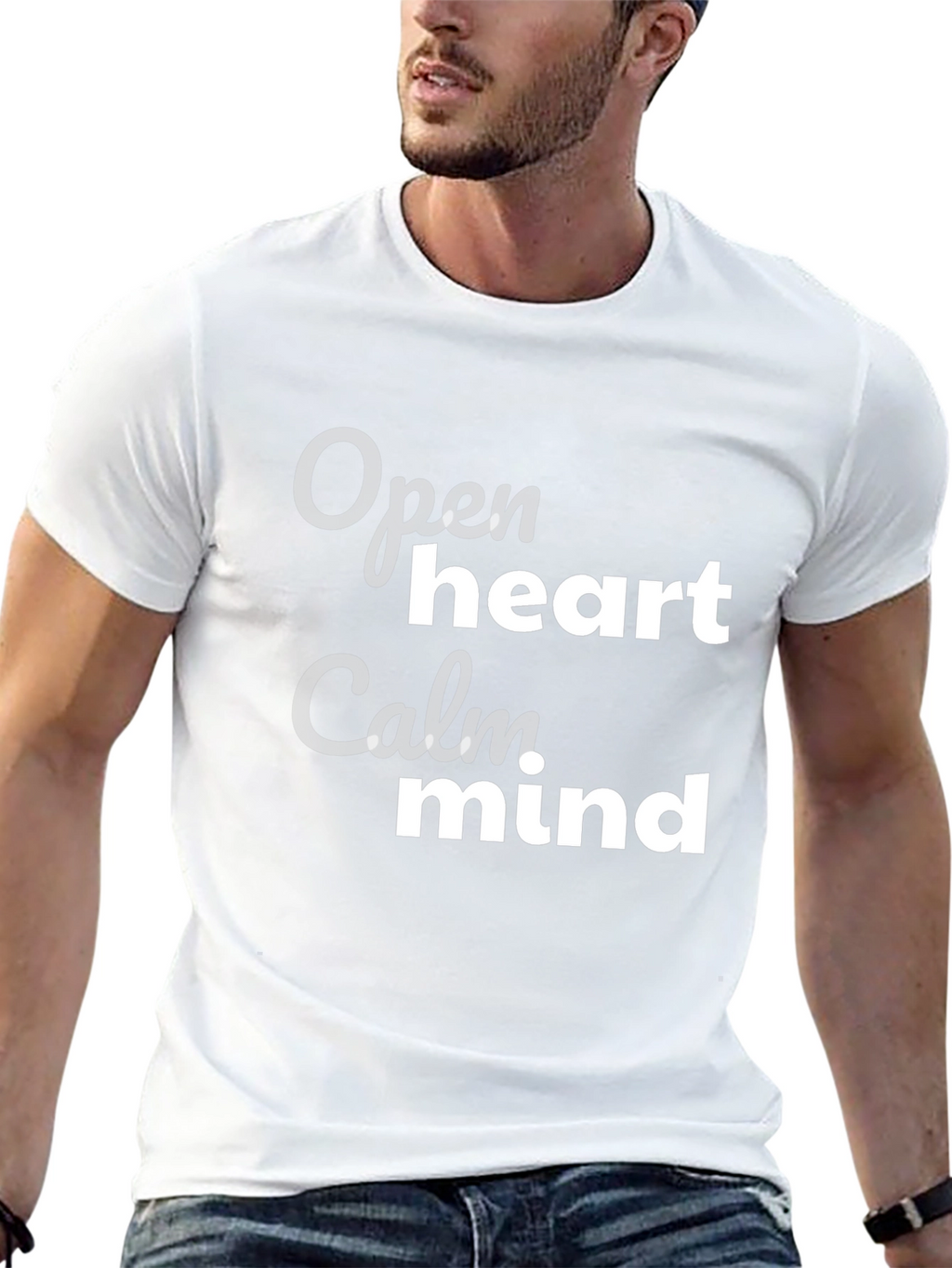 Open Heart Calm Mind Graphic T-Shirt