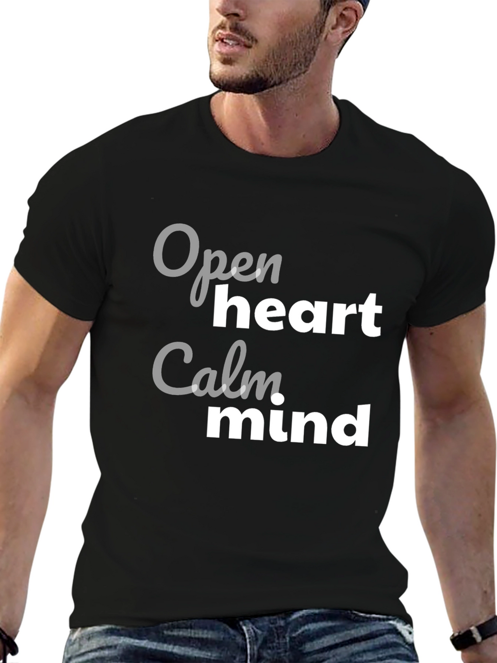 Open Heart Calm Mind Graphic T-Shirt