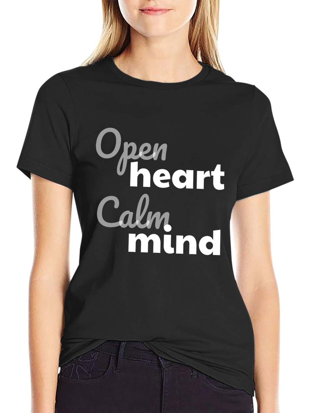 Open Heart Calm Mind Graphic T-Shirt