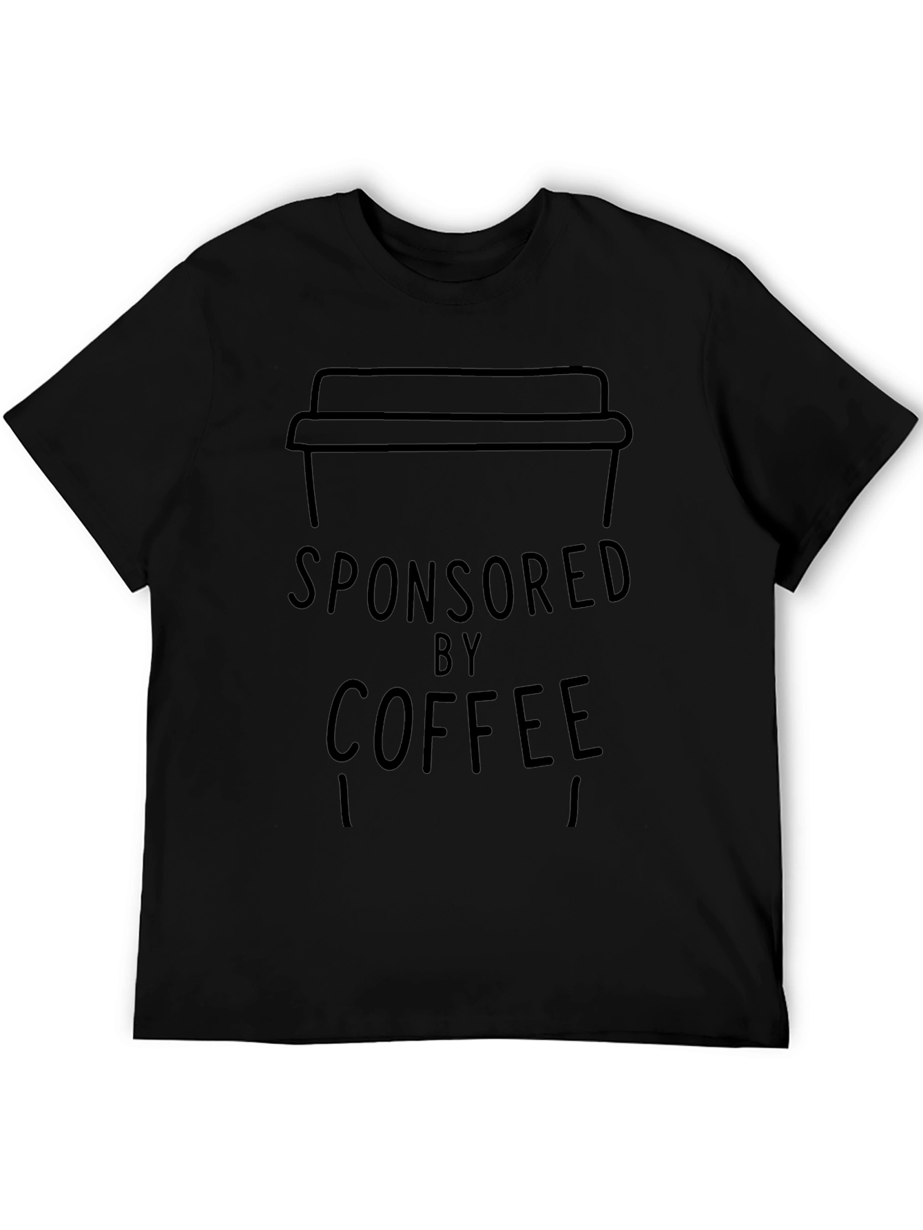 Sponsored by Coffee T-Shirt - Unisex Soft Cotton Tee