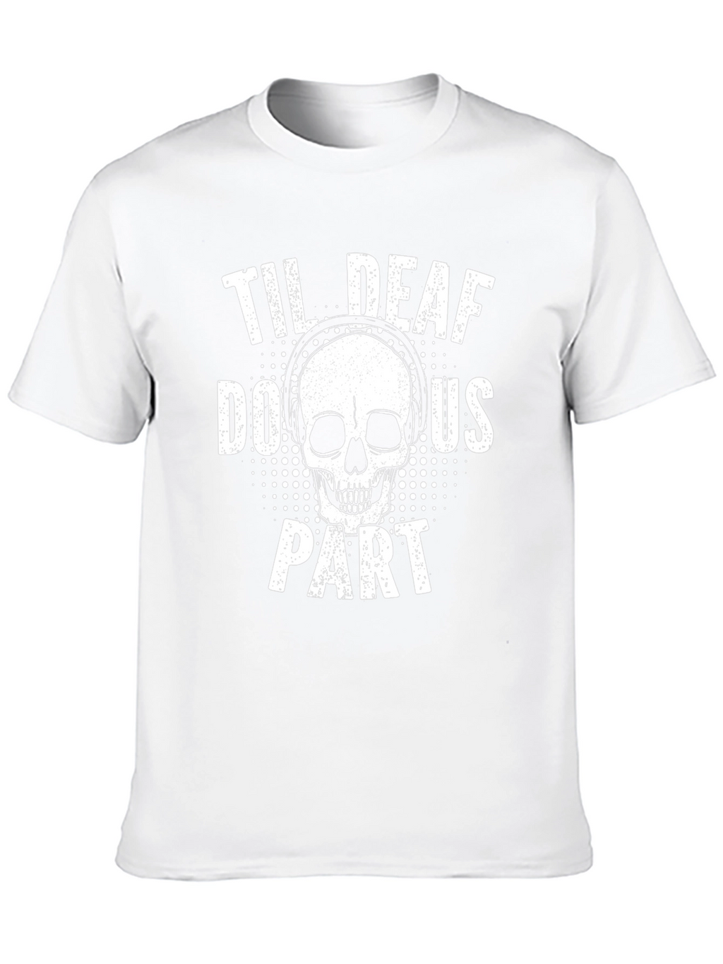 Til Deaf Do Us Part Skull Graphic Tee