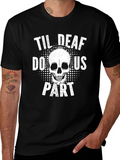 Til Deaf Do Us Part Skull Graphic Tee