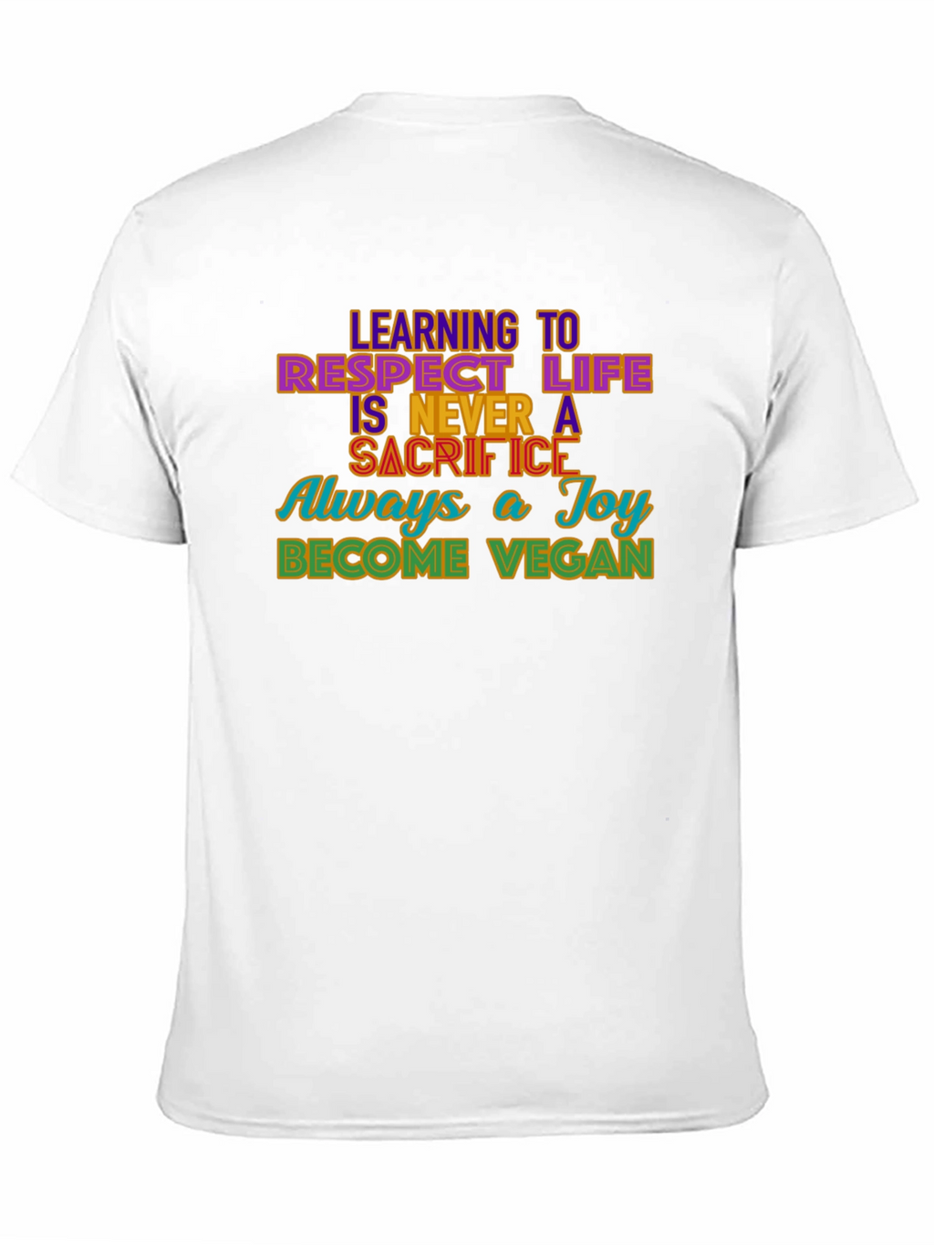 Vegan Message Graphic T-Shirt