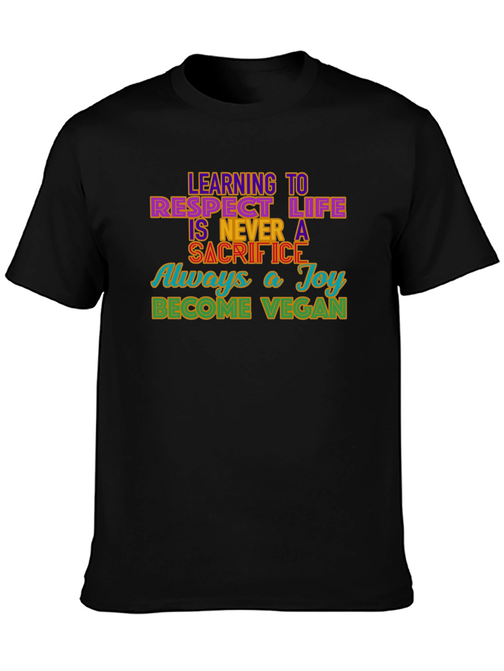 Vegan Message Graphic T-Shirt