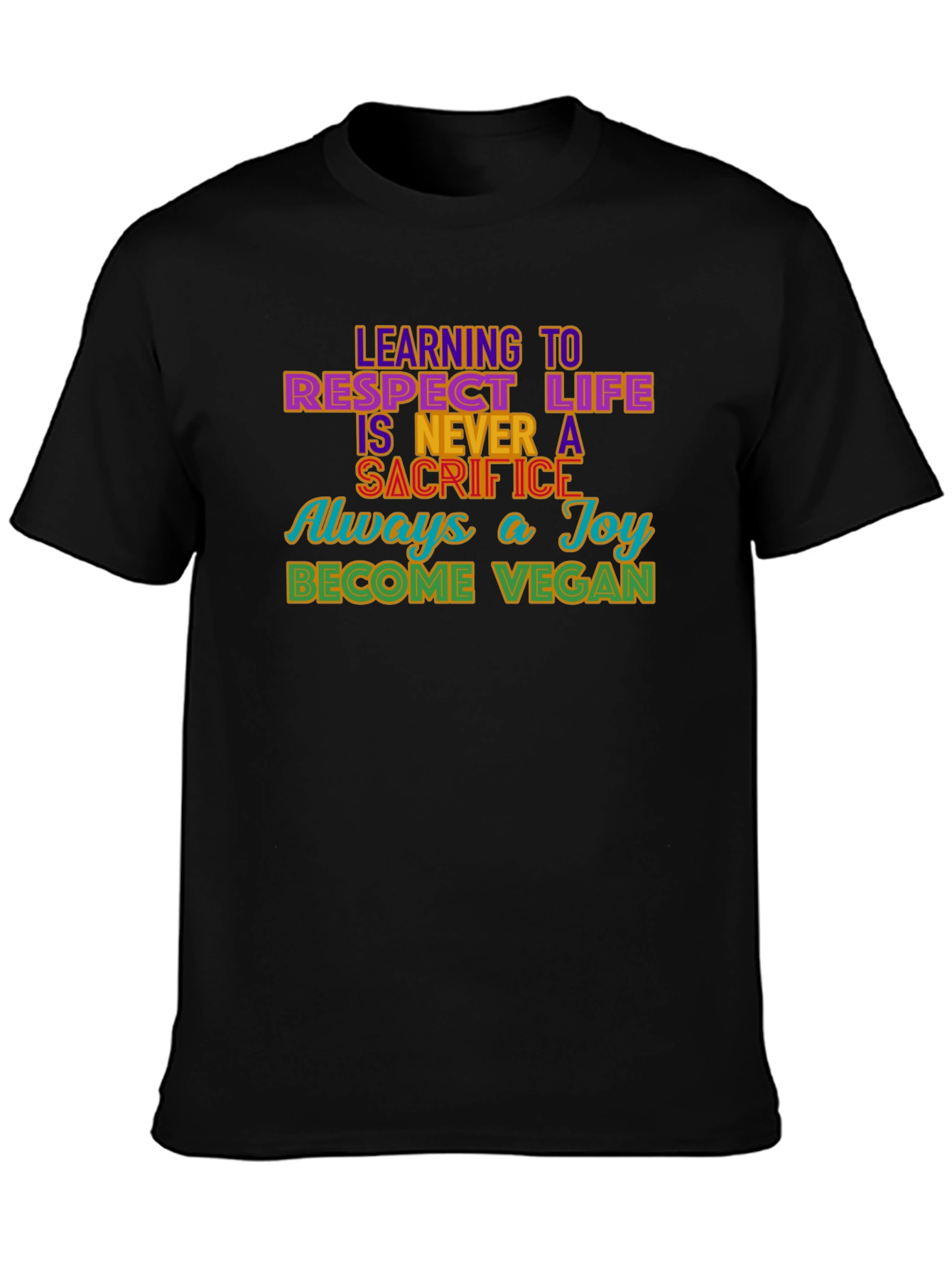 Vegan Message Graphic T-Shirt