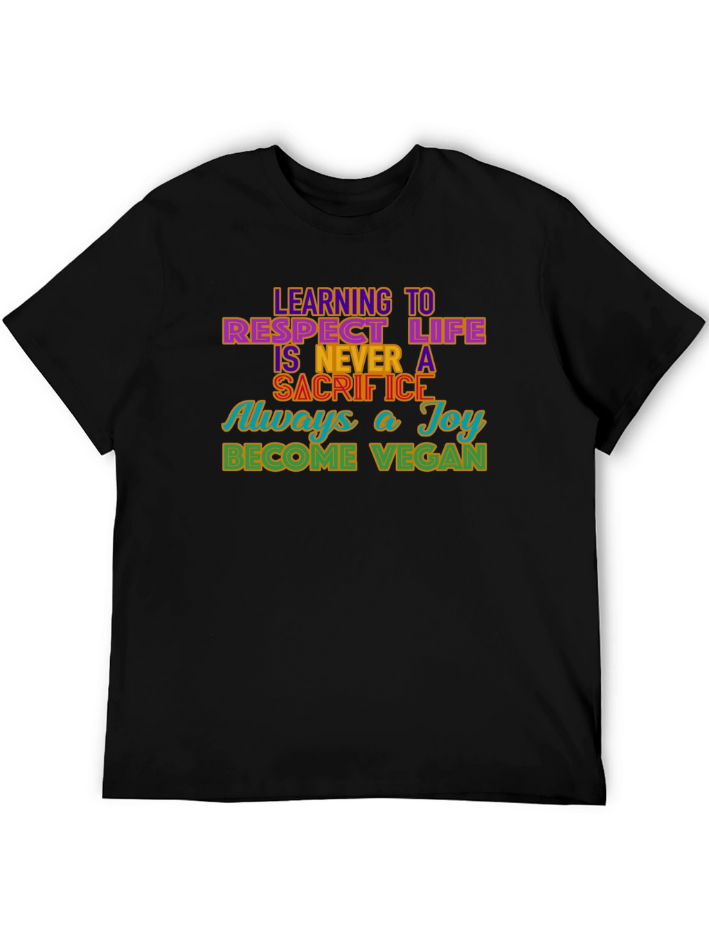 Vegan Message Graphic T-Shirt