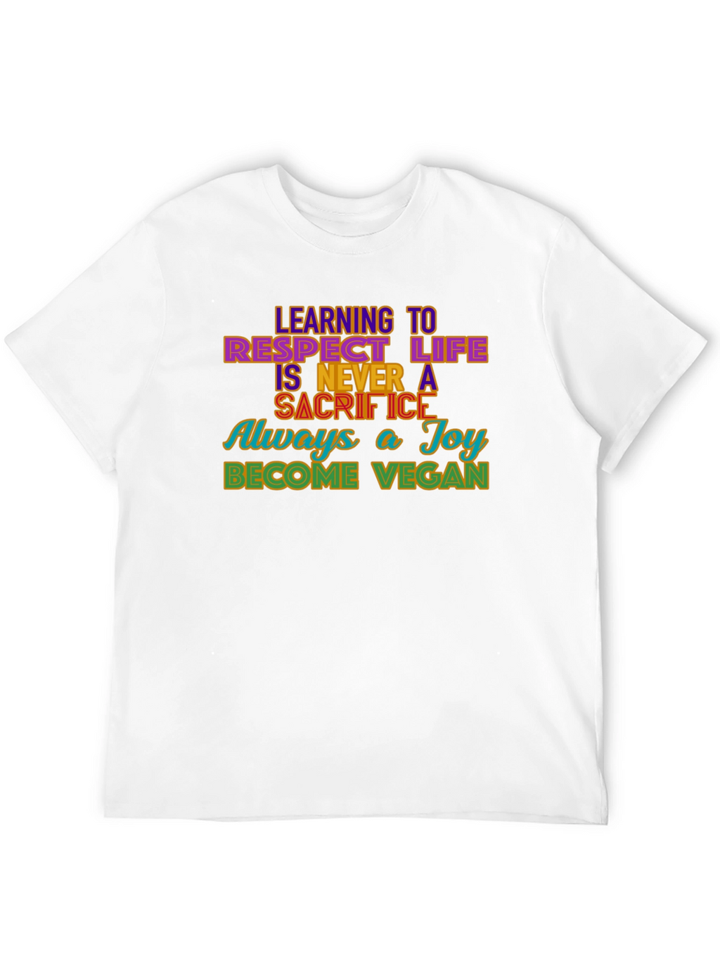 Vegan Message Graphic T-Shirt