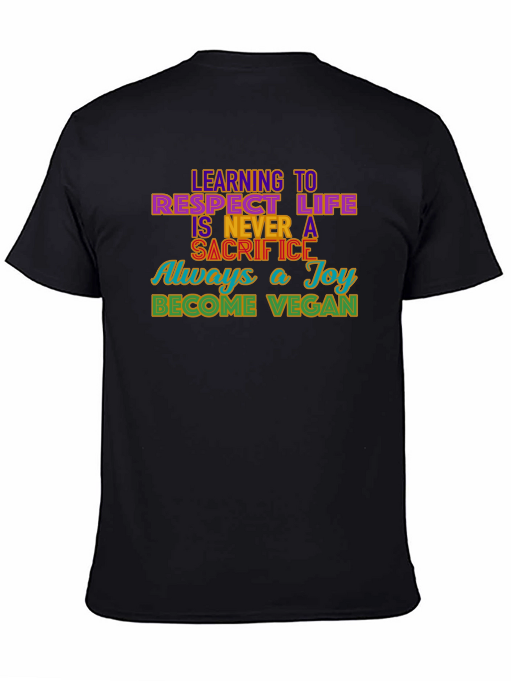 Vegan Message Graphic T-Shirt