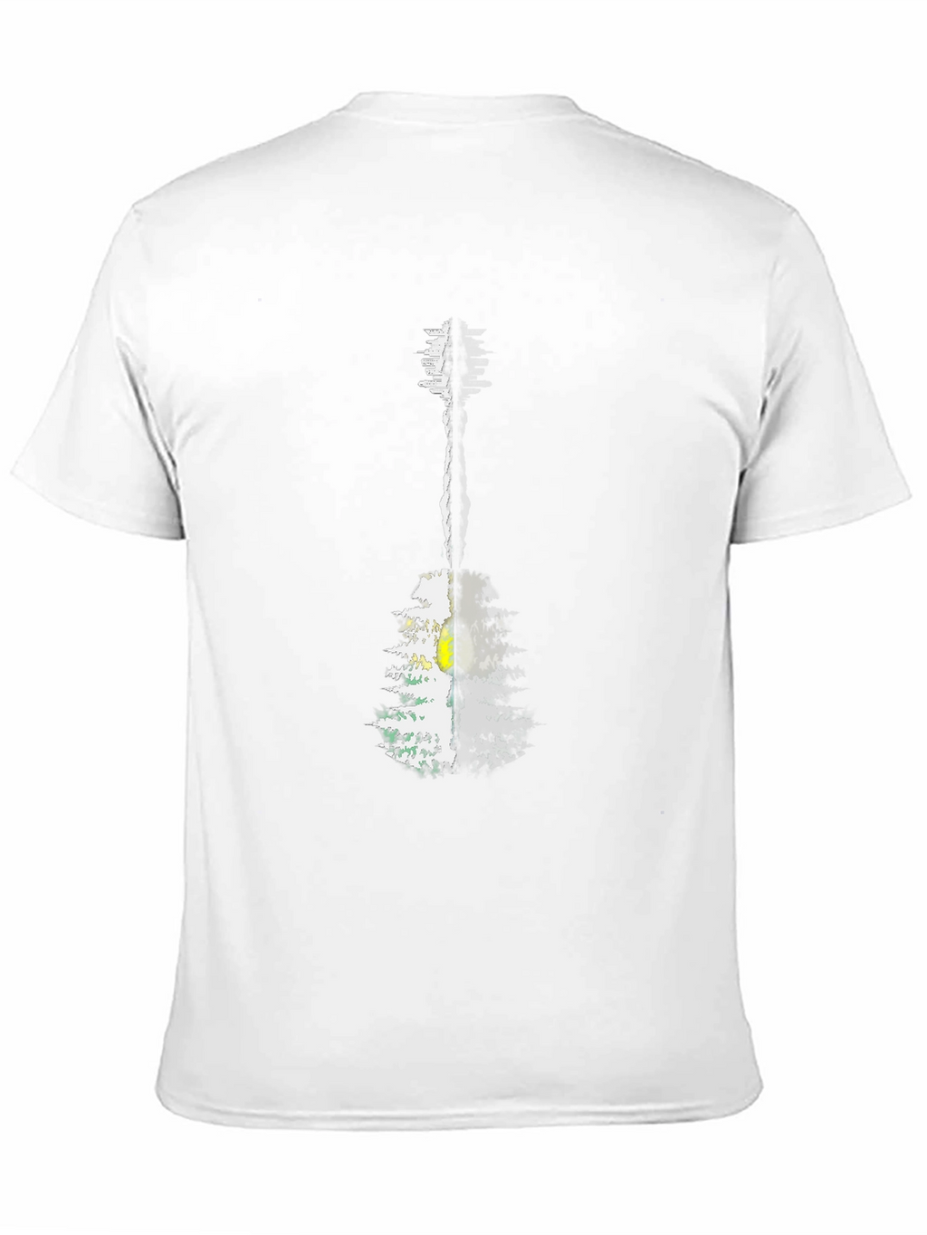 Guitar Forest Graphic Tee - Mens Black T-Shirt