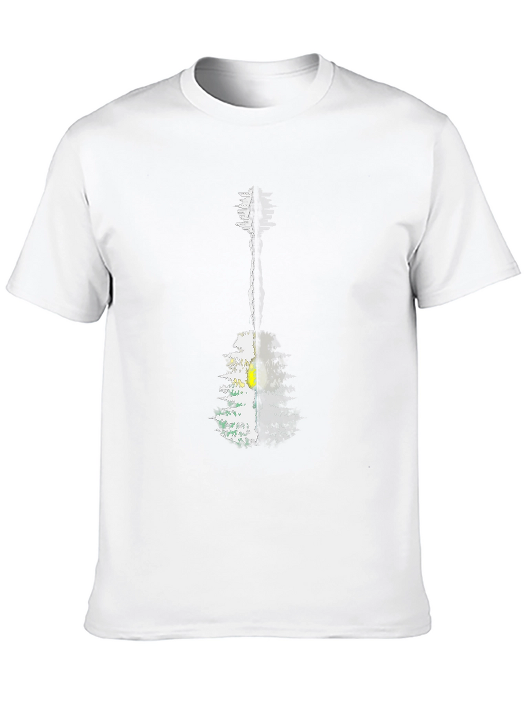 Guitar Forest Graphic Tee - Mens Black T-Shirt