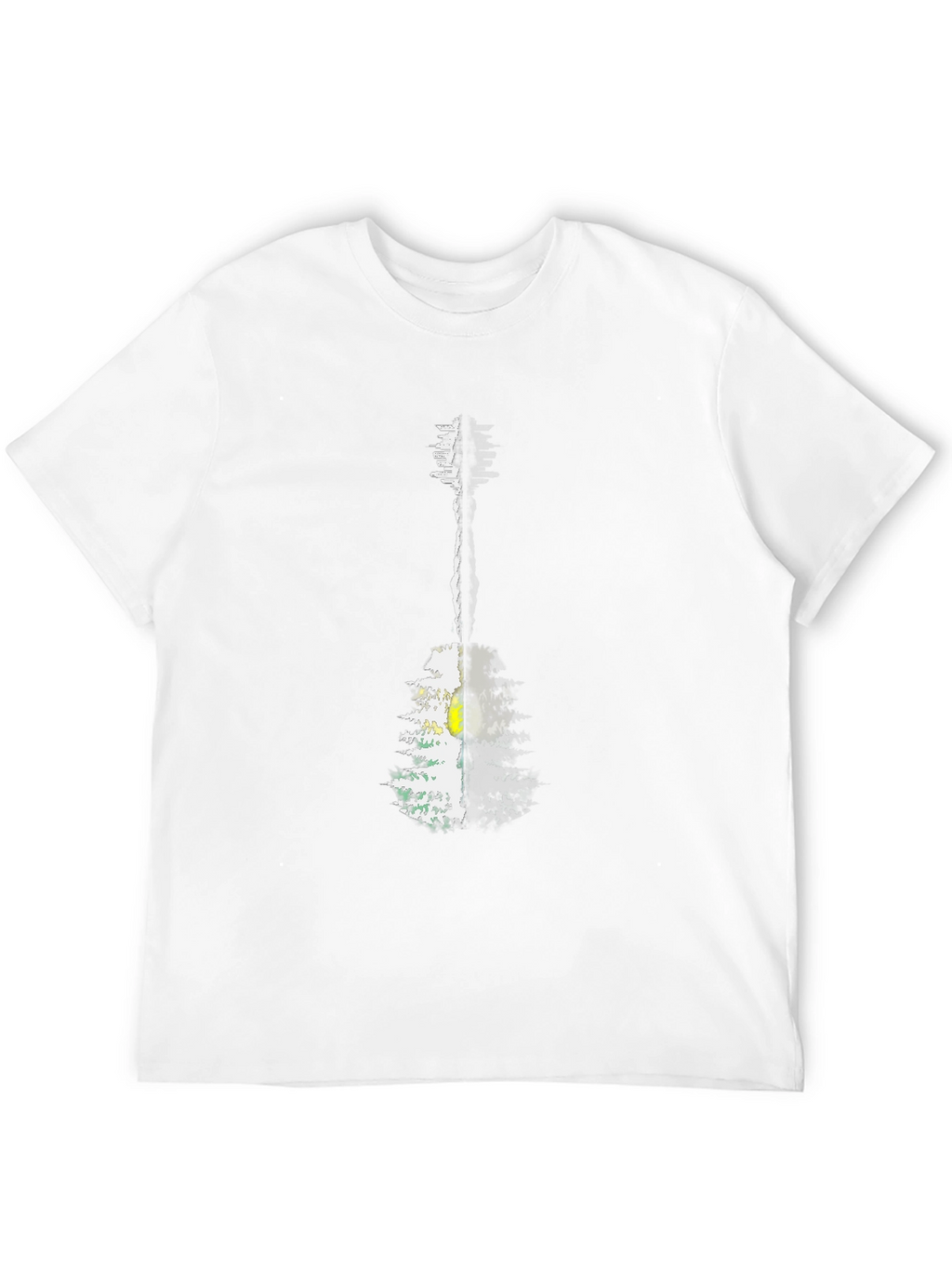 Guitar Forest Graphic Tee - Mens Black T-Shirt